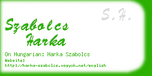 szabolcs harka business card